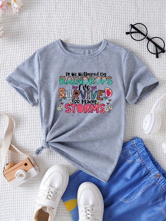 To Be Bothered By Raindrops I've Survived Too Many Storms Youth Christian T-shirt claimedbygoddesigns