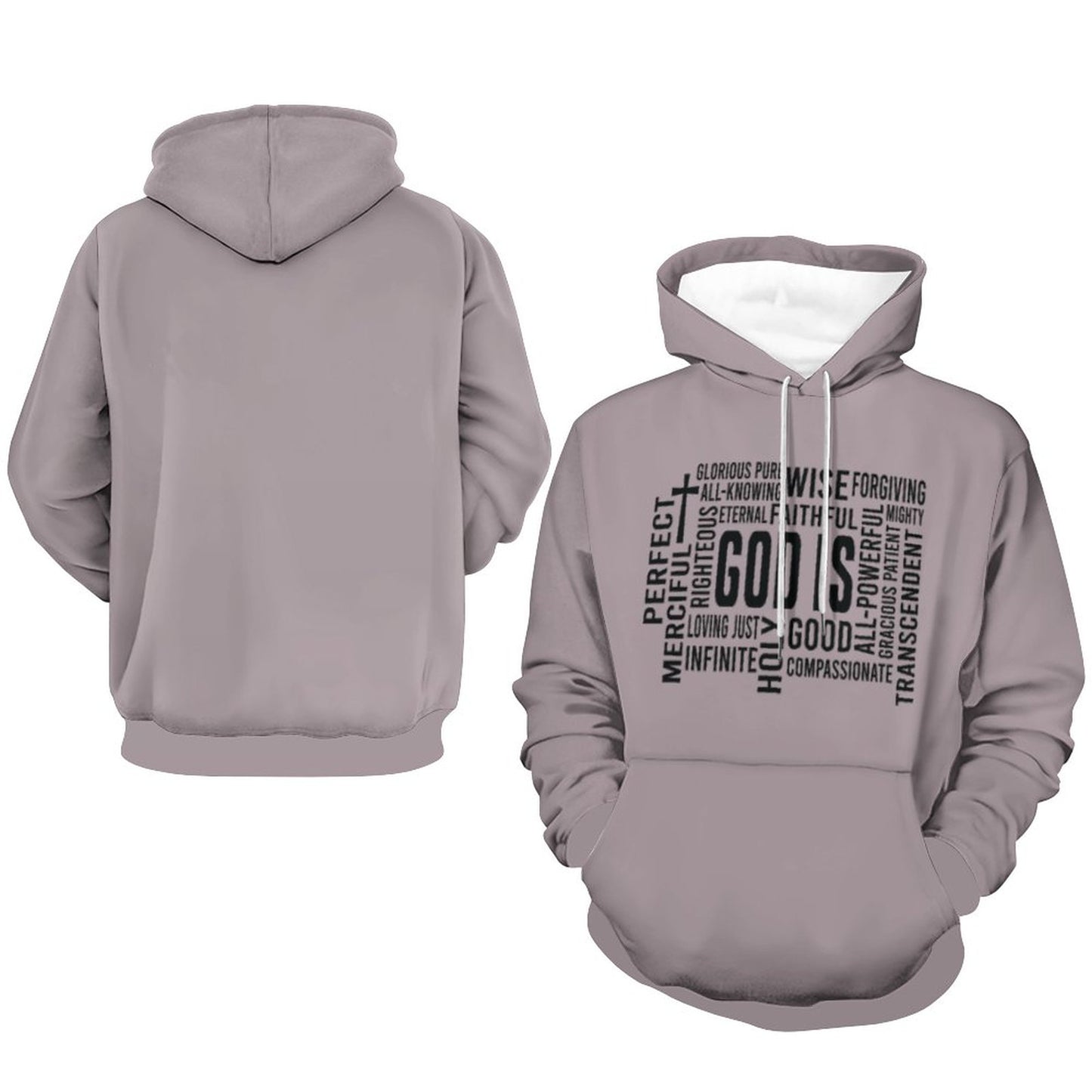God Is Men's Christian Pullover Hooded Sweatshirt SALE-Personal Design