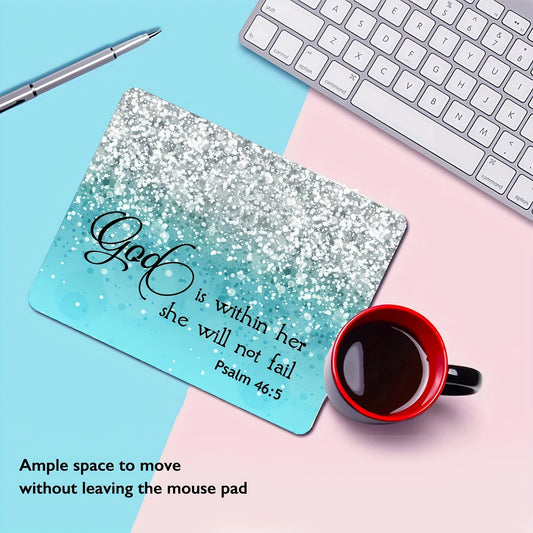 Psalm 46:5 God Is Within Her She Will Not Fail Christian Computer Mouse Pad claimedbygoddesigns