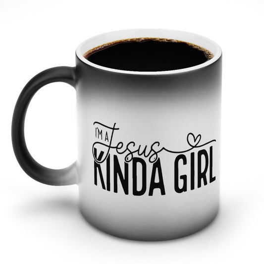 I'm His Kinda Girl Christian Color Changing Mug (Dual-sided)