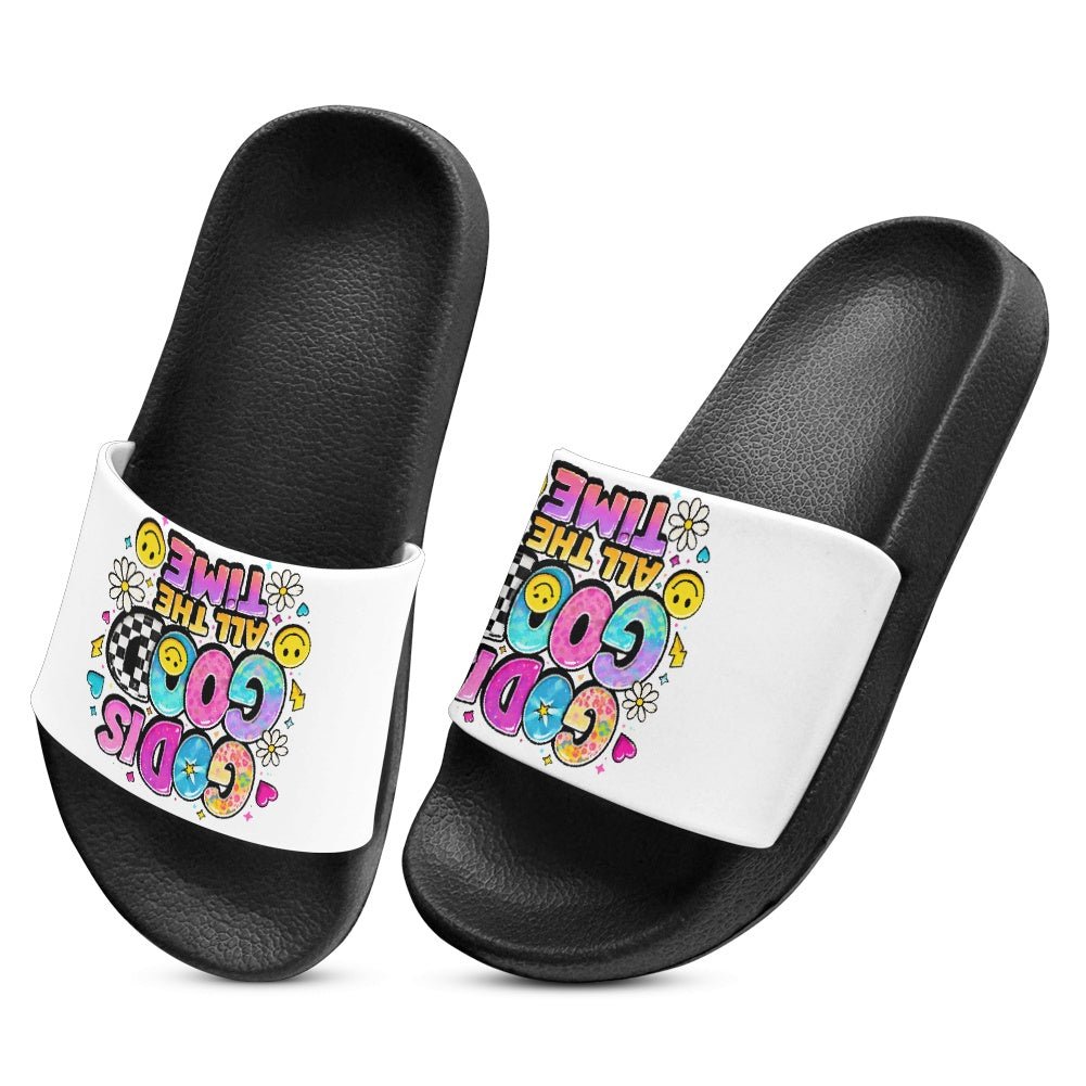 God Is Good All The Time Christian Children’s Sandals - ClaimedbyGodDesigns