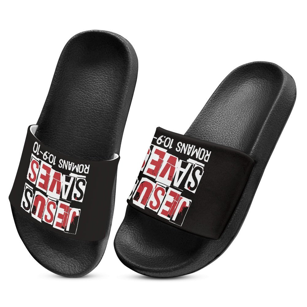 He Saves Christian Children's Sandals - ClaimedbyGodDesigns
