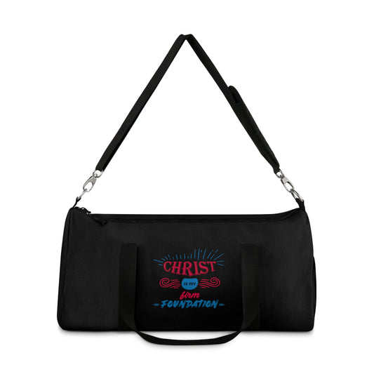 Christ Is My Firm Foundation Christian Duffel Bag Printify