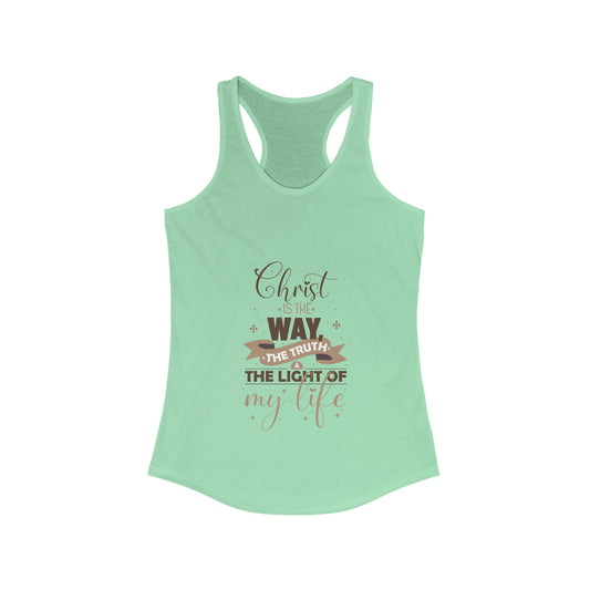 Christ Is The Way, The Truth, & The Light Of My Life Slim Fit Tank Top