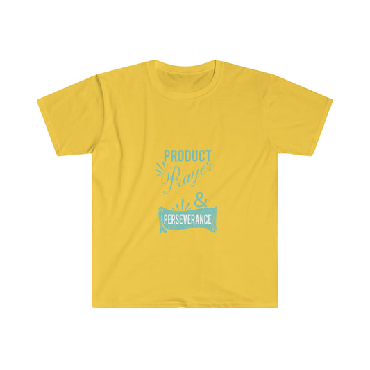 Product of Prayer, Promise, & Perseverance Unisex T-shirt - ClaimedbyGodDesigns