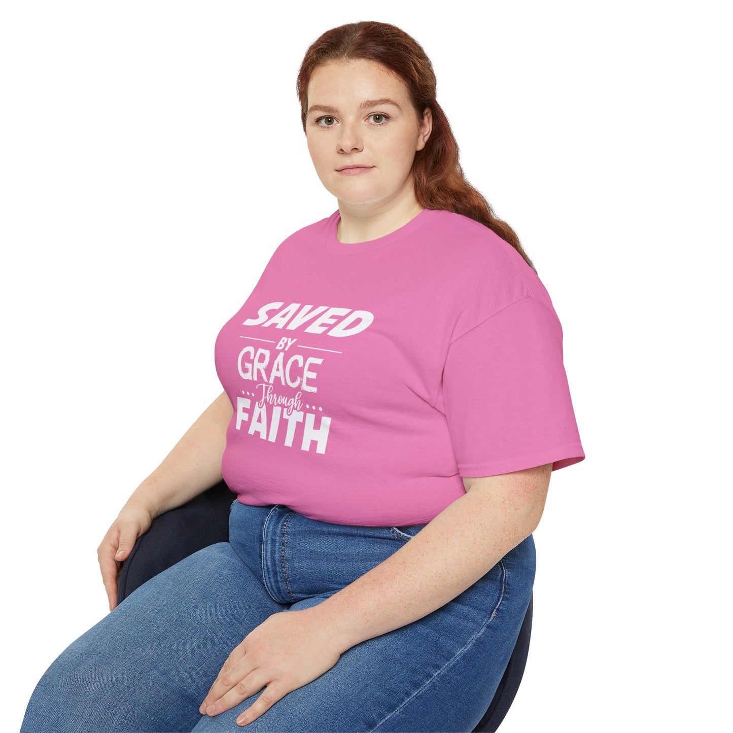 Saved By Grace Through Faith Unisex Christian Ultra Cotton Tee Printify