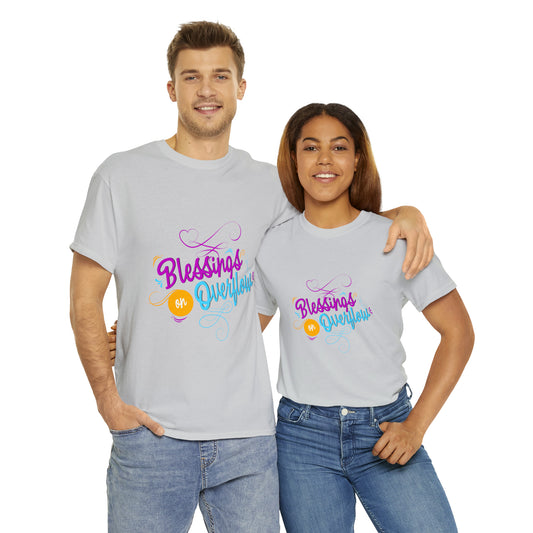 Blessings On Overflow Unisex Heavy Cotton Tee