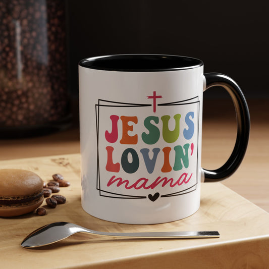 Christian Ceramic Mug - Lovin Mama Christian Accent Coffee Mug (11, 15oz)