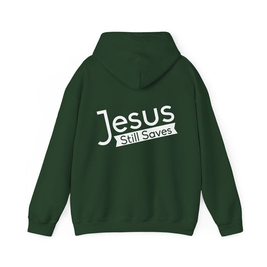 He Still Saves Unisex Christian Hooded Pullover Sweatshirt
