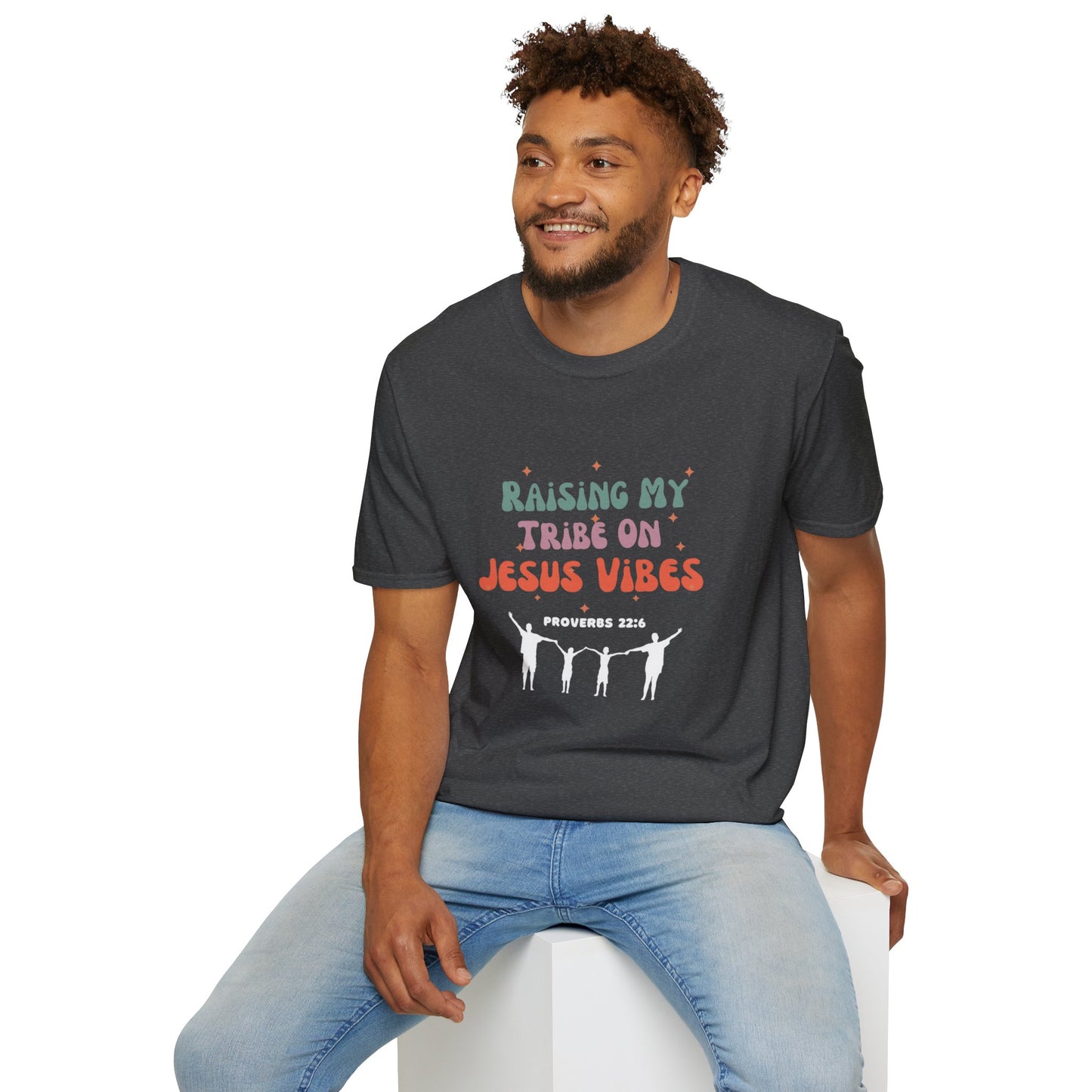 Raising My Tribe On Jesus Vibes Christian Unisex T-shirt