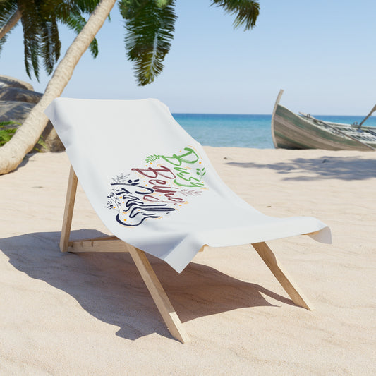 Busy Being Godly Christian Beach Towel Printify