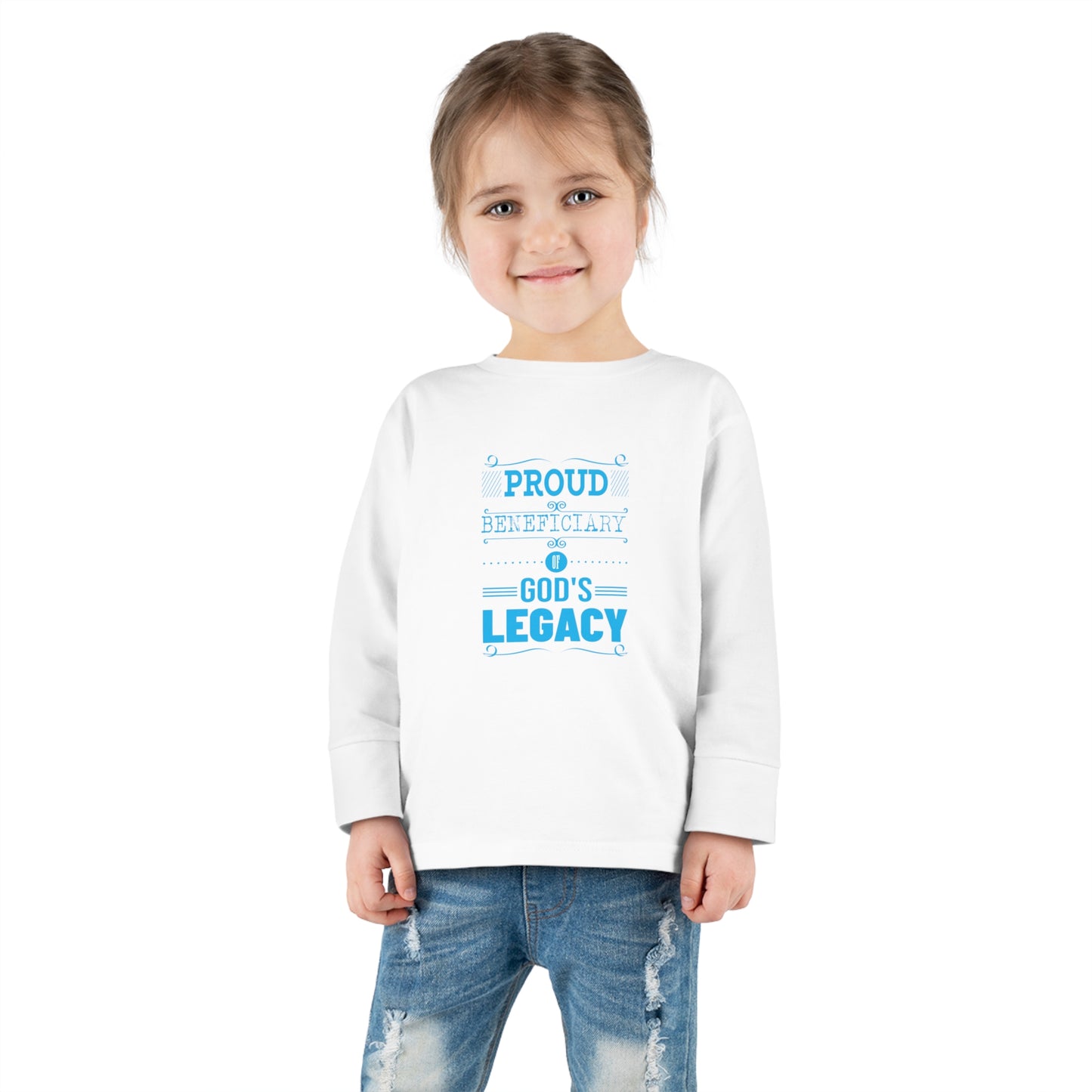 Proud Beneficiary Of God's Legacy Toddler Christian Sweatshirt Printify