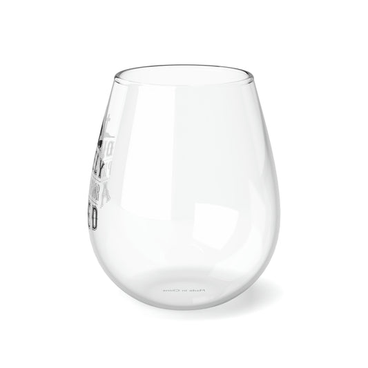 Divinely Armed Prayer Warrior Stemless Wine Glass 11.75oz