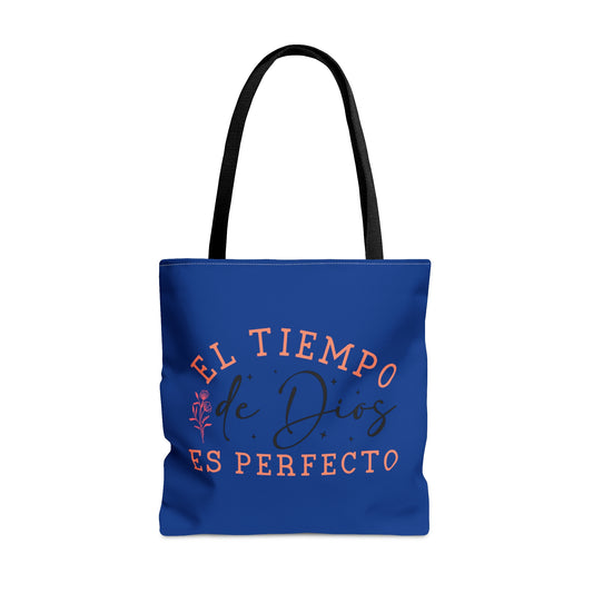 EL TIEMPO DE DIOS ES PERFECTO Christian SPANISH Tote Bag Printify