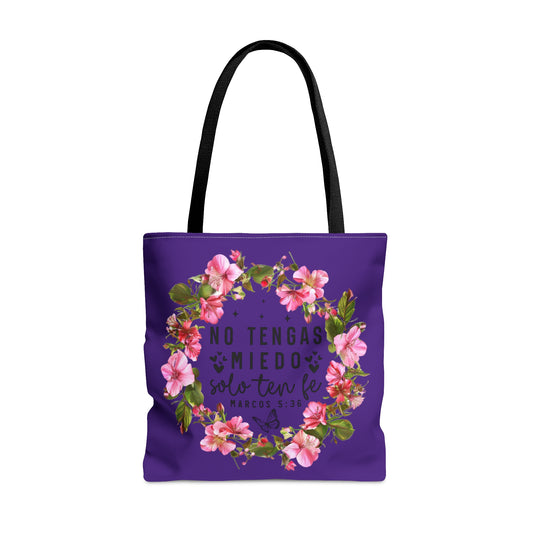 NO TENGAS MIEDO SOLO TEN FE Christian SPANISH Tote Bag Printify