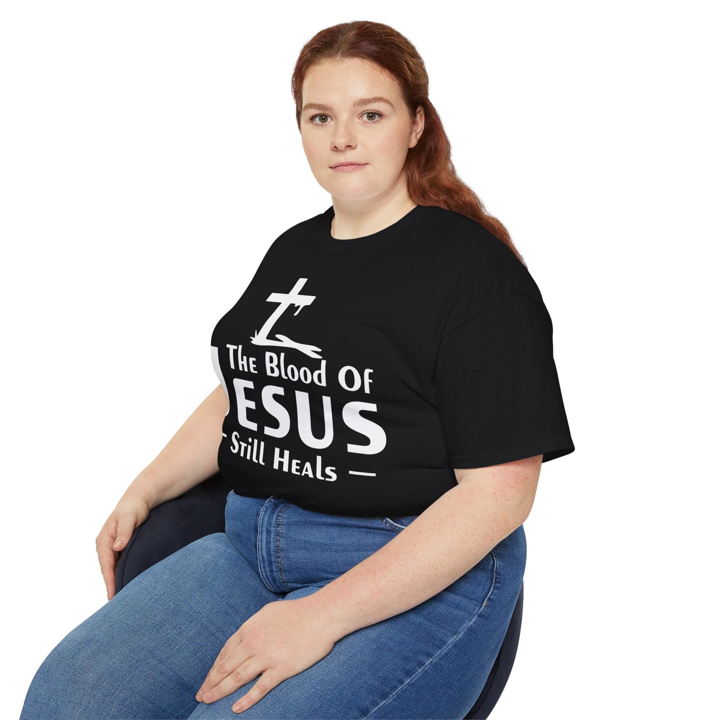 THE BLOOD OF JESUS STILL HEALS Unisex Christian Ultra Cotton Tee Printify
