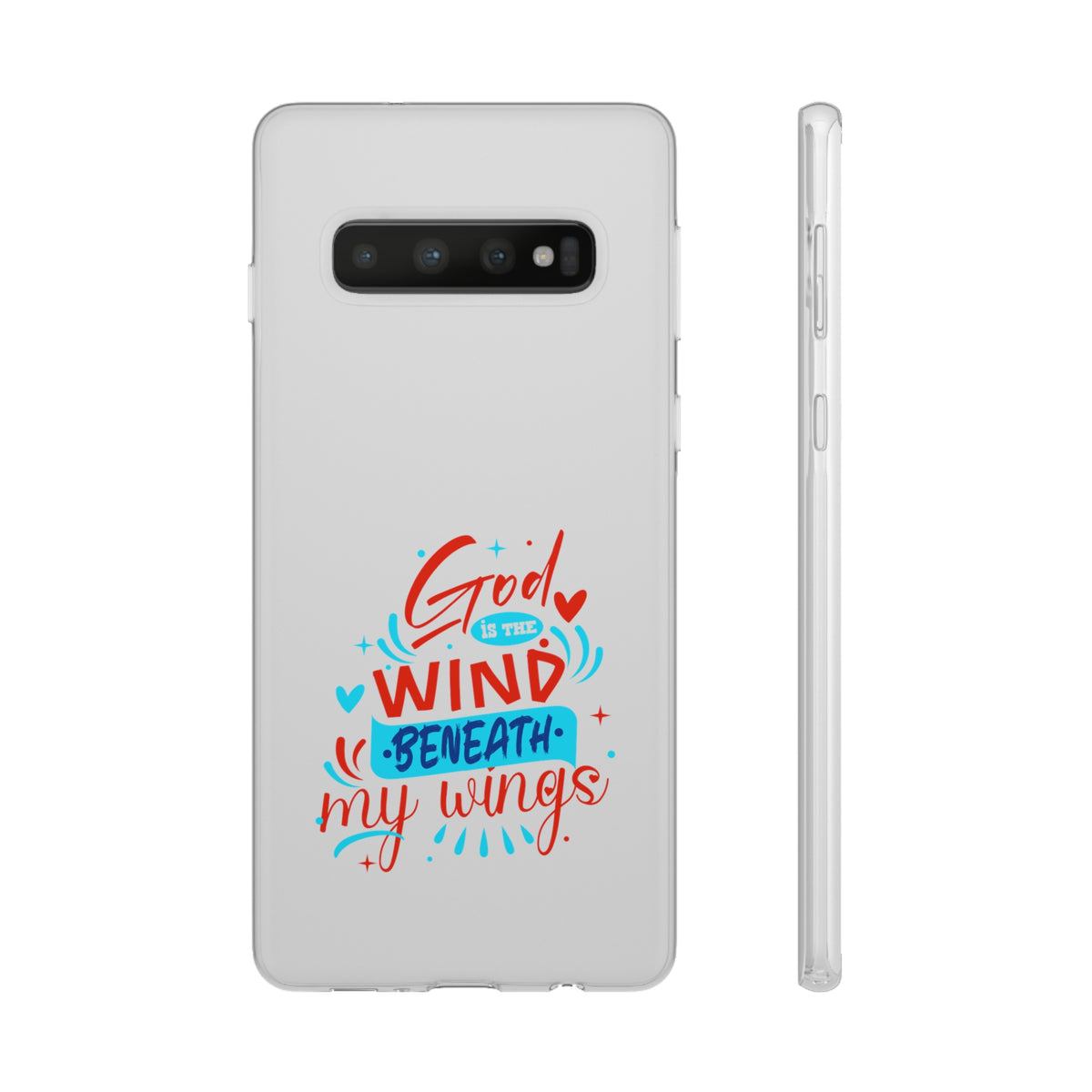 God Is The Wind Beneath My Wings Flexi Phone Case (Style 2)
