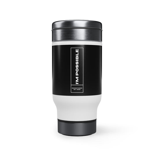 I'm Possible Redefined By God Travel Mug with Handle, 14oz Printify