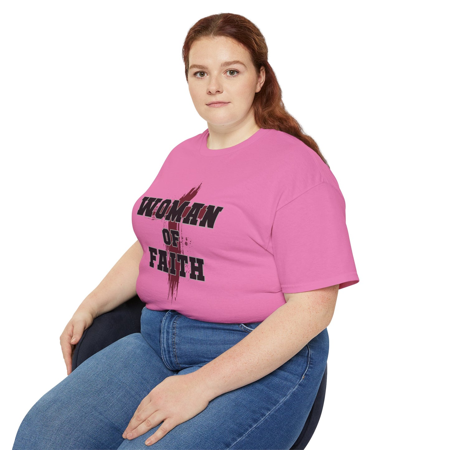 WOMAN OF FAITH WOMEN'S Christian T-SHIRT Printify