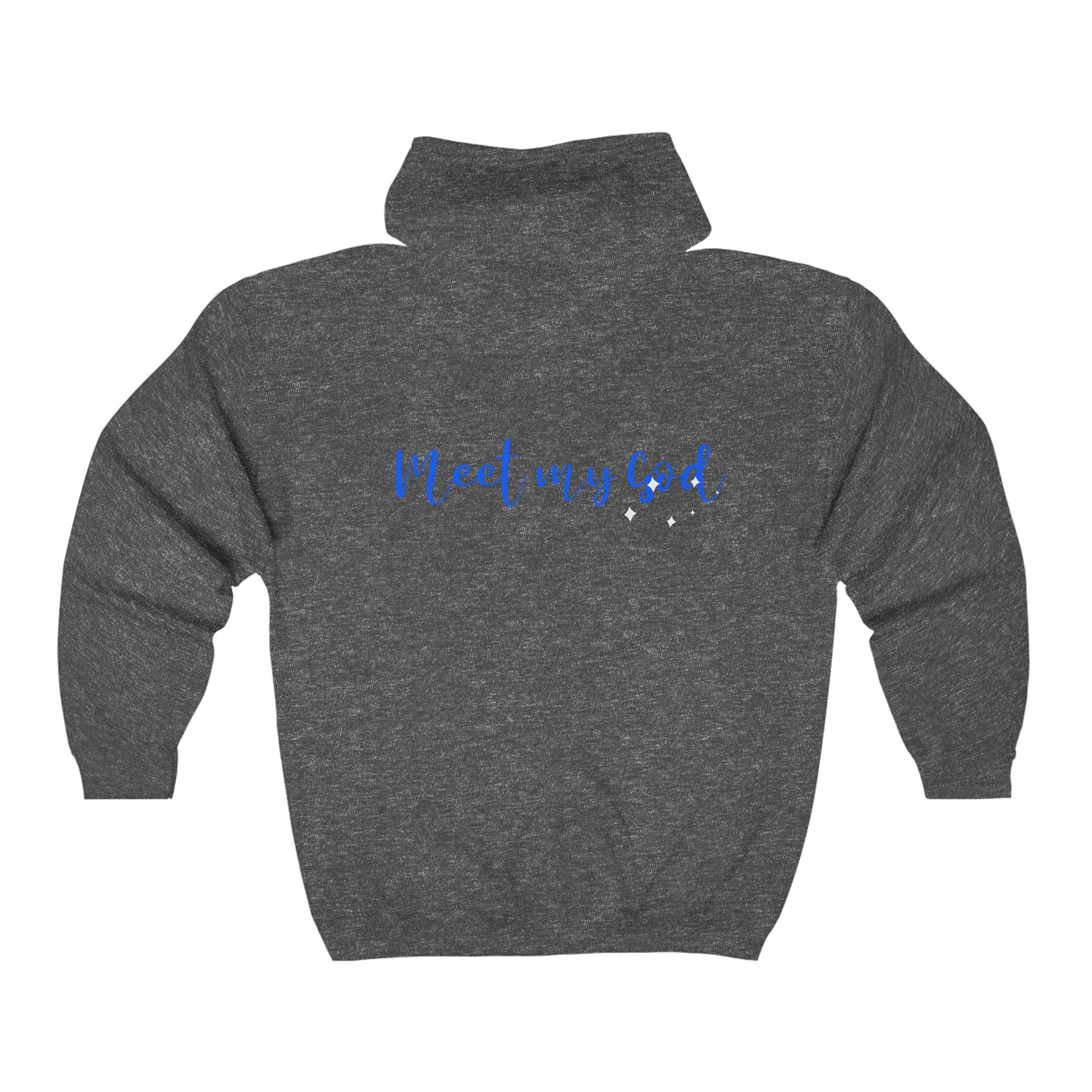 When Everyone Was Busy He Answered My Call Unisex Heavy Blend Full Zip Hooded Sweatshirt