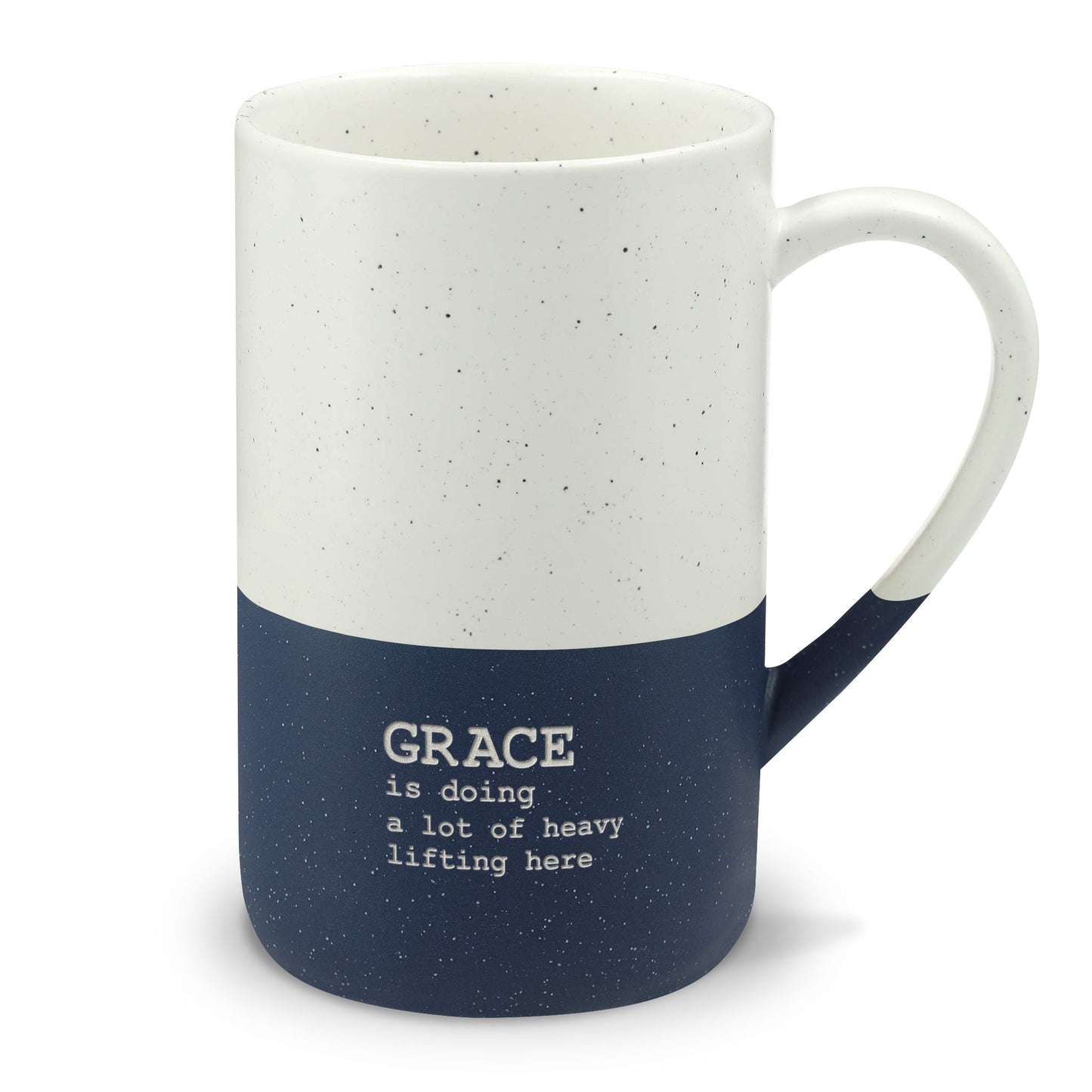 Speckled Christian Ceramic 13oz Mug — "GRACE is doing a lot of heavy lifting here" Inspirational Coffee Cup