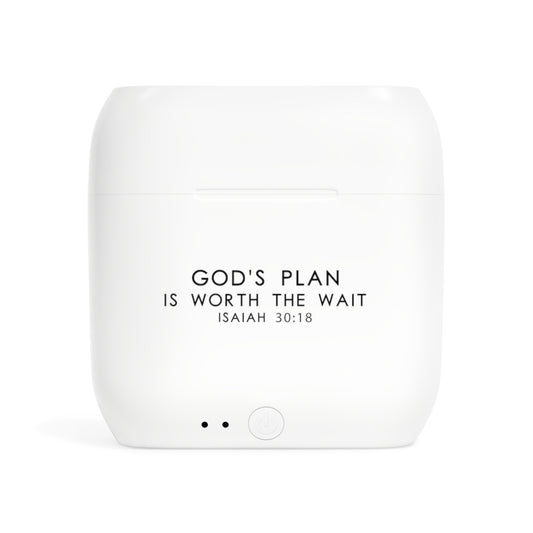 His Plan Is Worth The Wait Essos Christian Wireless Earbuds