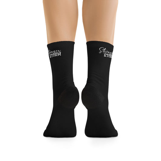 Stronger Than The Storm Christian Tribe Socks