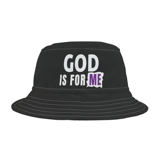 God Is For Me Christian Bucket Hat (AOP) Printify