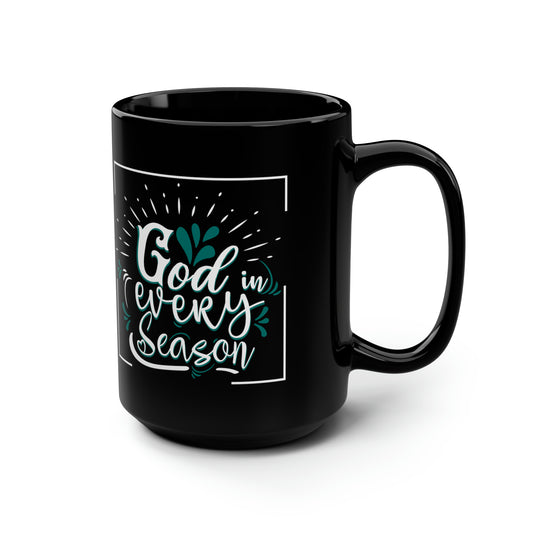 God In Every Season Ceramic Mug 15oz (Black)