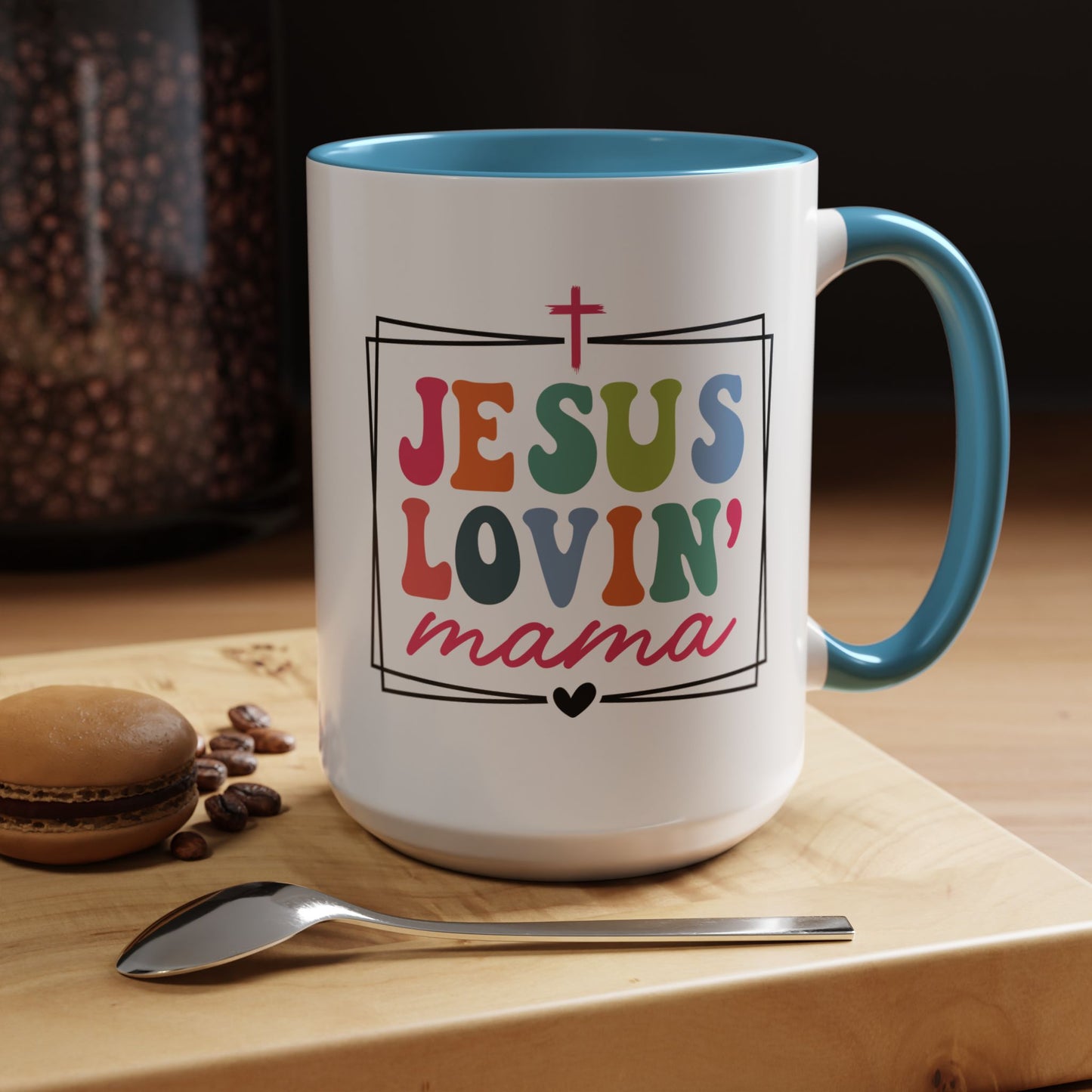 Christian Ceramic Mug - Lovin Mama Christian Accent Coffee Mug (11, 15oz)