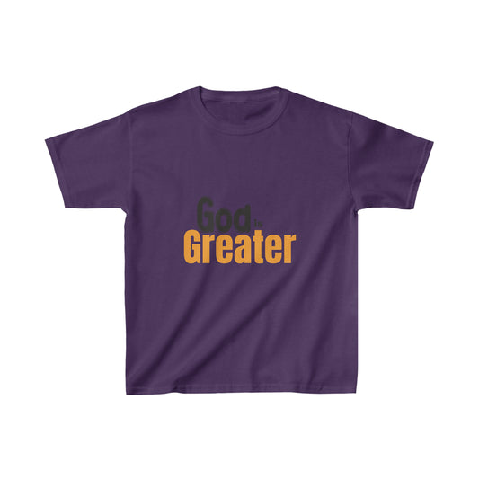 God Is Greater Youth Christian T-Shirt Printify