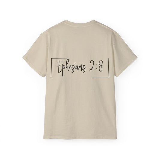 SAVED BY GRACE Unisex Christian Ultra Cotton Tee Printify