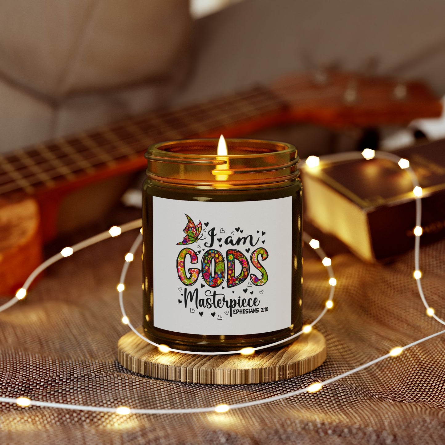 I Am His Masterpiece Christian Scented Candle (4oz, 9oz)