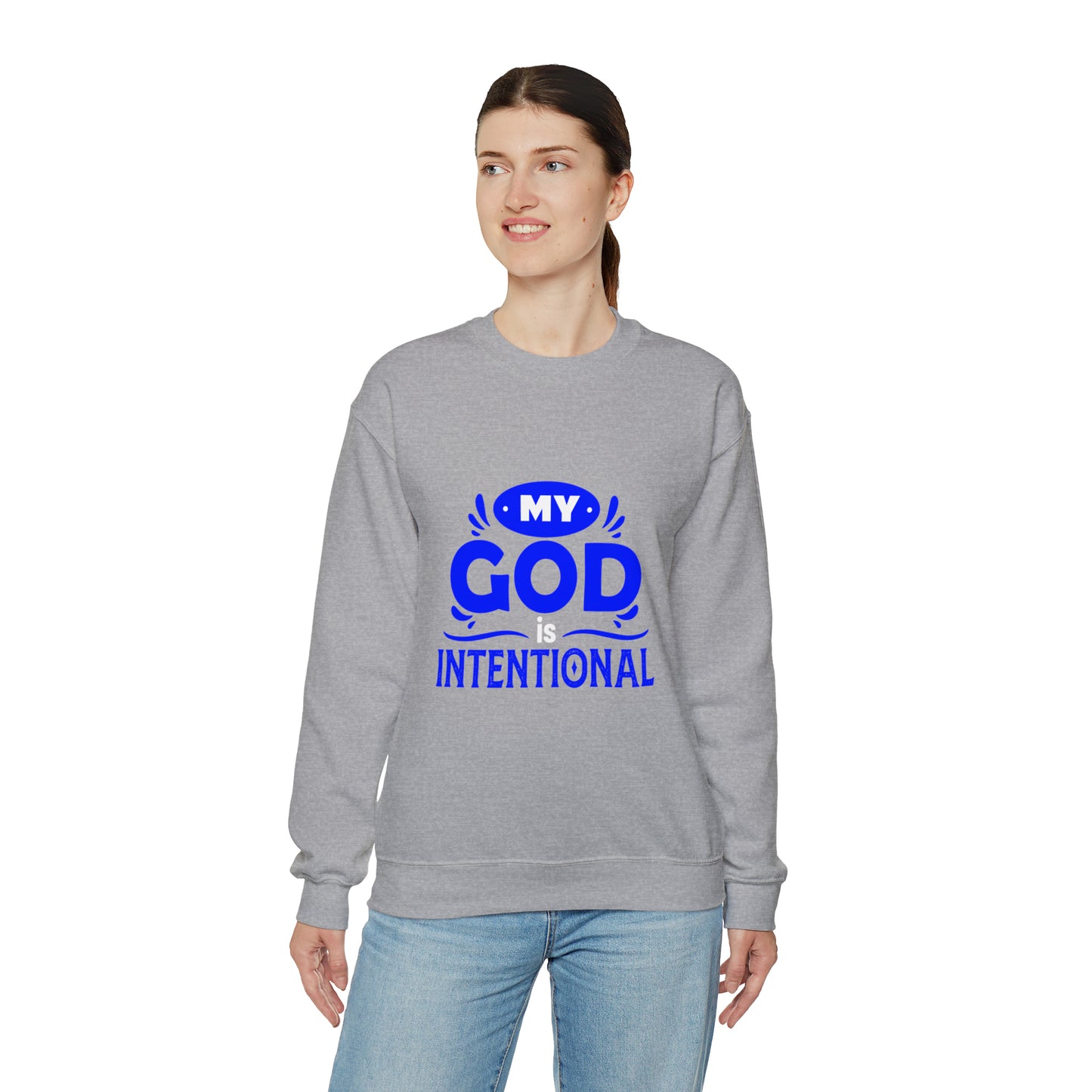 He Is Intentional Unisex Heavy Blend™ Crewneck Sweatshirt