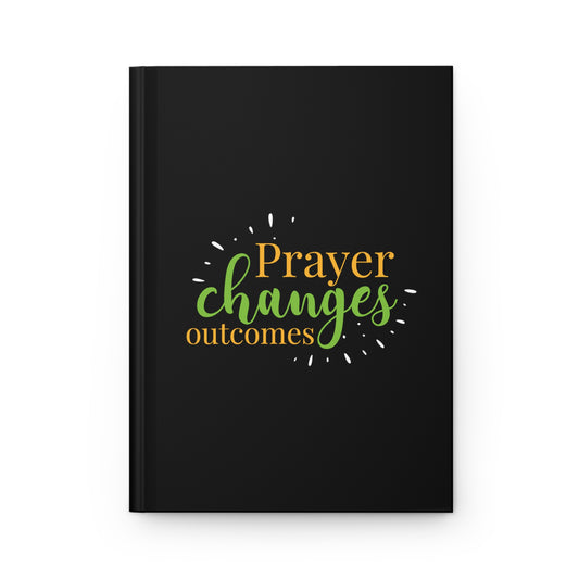 Prayer Changes Outcomes Hardcover Journal Matte - ClaimedbyGodDesigns