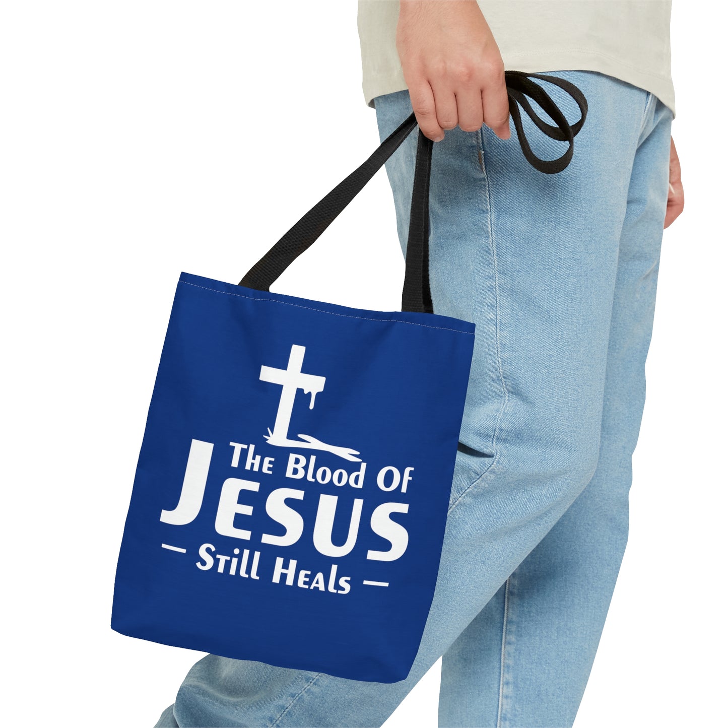 The Blood Of Jesus Still Heals Christian Tote Bag Printify