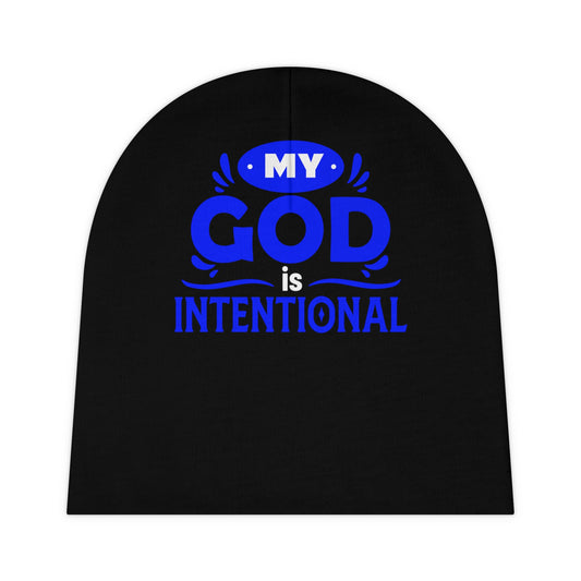My God Is Intentional Christian Baby Beanie (AOP) Printify