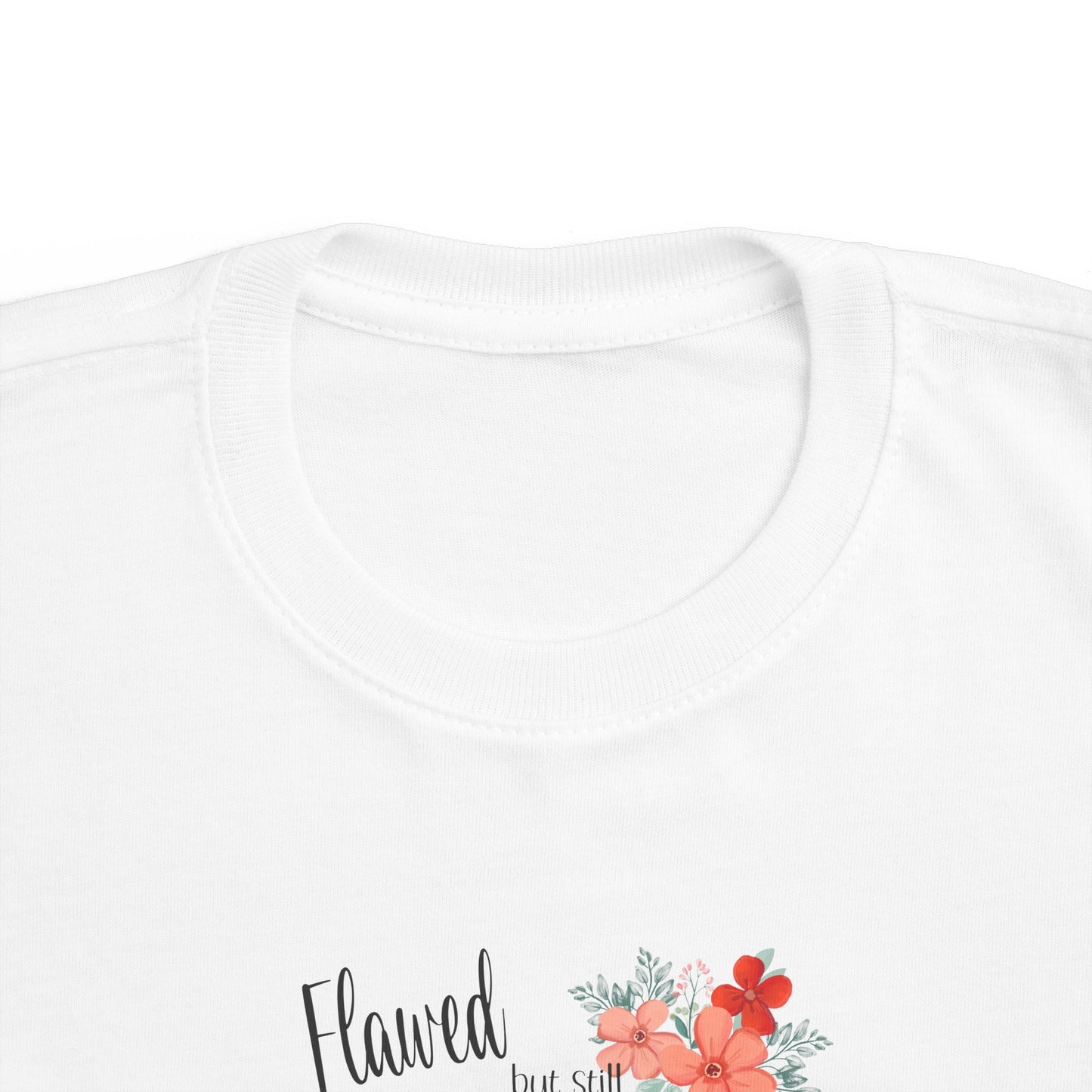 Flawed But Still Worthy Toddler's Christian T-shirt Printify