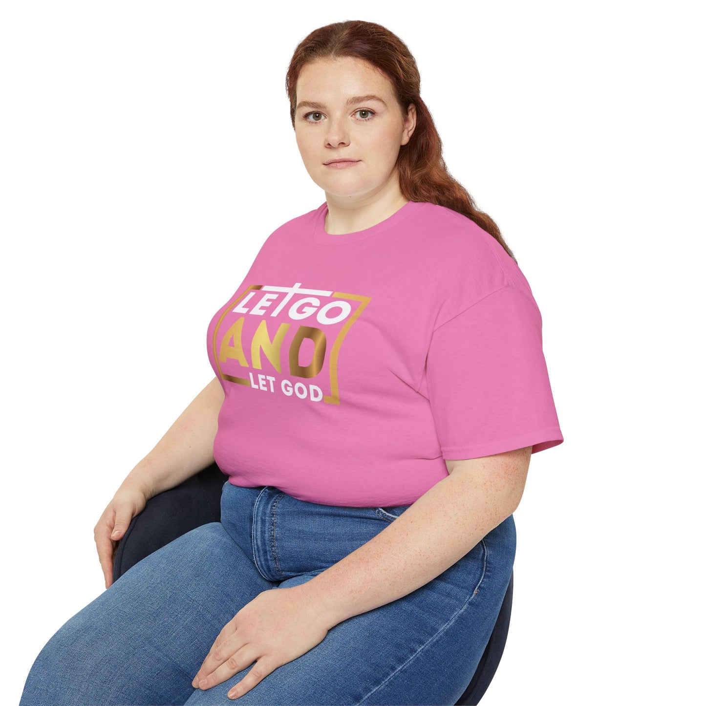 Let Go And Let God Unisex Christian Ultra Cotton Tee Printify