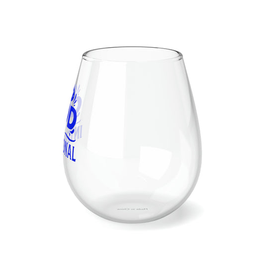 My God Is Intentional Stemless Wine Glass 11.75oz