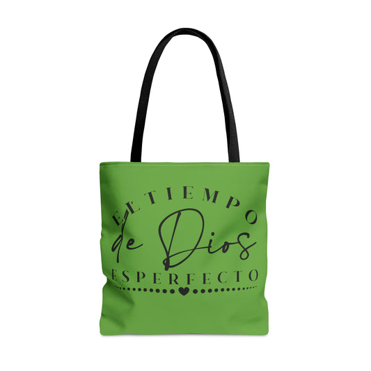 EL TIEMPO DE DIOS ES PERFECTO Christian SPANISH Tote Bag Printify