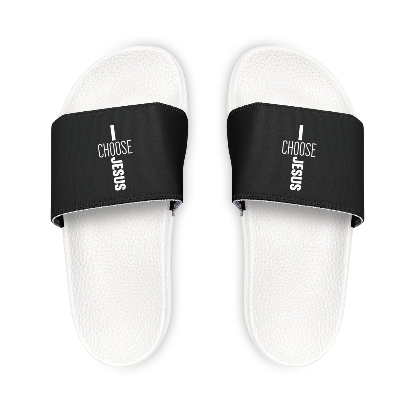 I Choose Him Youth PU Christian Slide Sandals