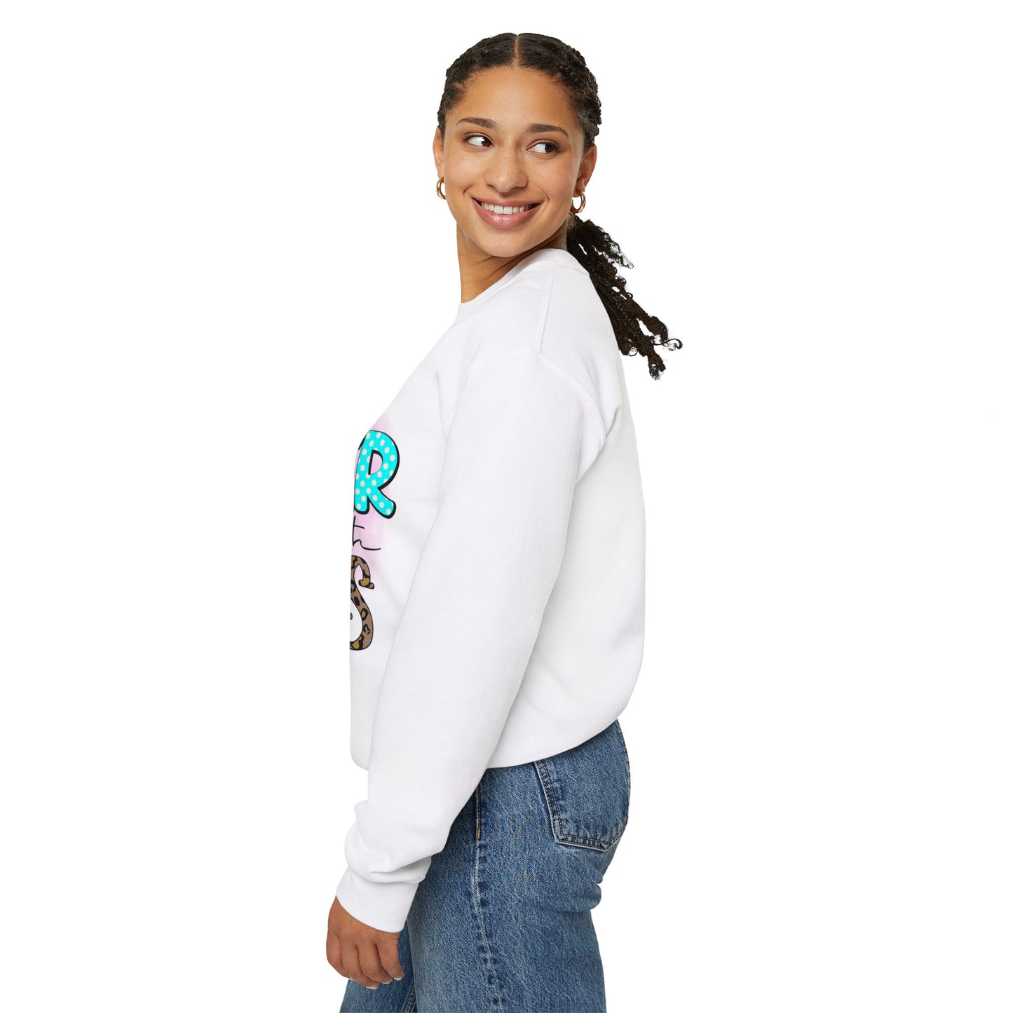 I Like Me Better When I'm With Him Unisex Heavy Blend™ Crewneck Christian Sweatshirt