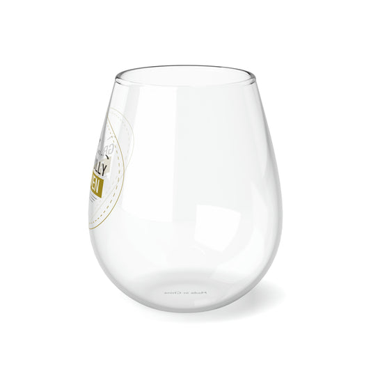 In Christ I Am Gracefully Forgiven Stemless Wine Glass 11.75oz