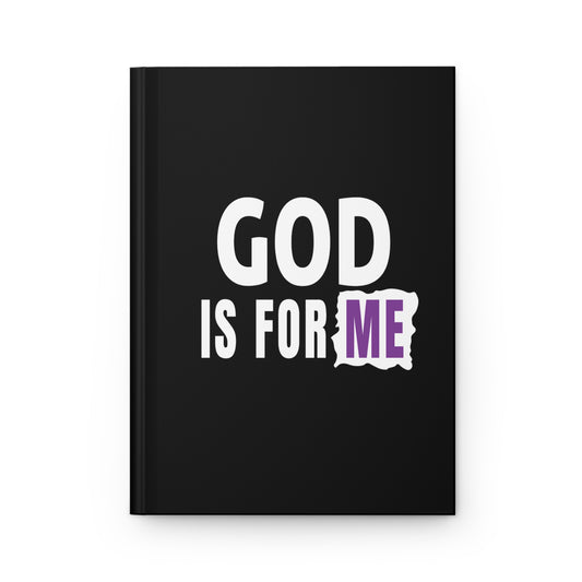 God Is For Me Christian Hardcover Journal Matte Printify