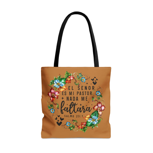 EL SENOR ES MI PASTOR NADA ME FALTARA Christian SPANISH Tote Bag Printify