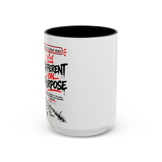 Different On Purpose Personalized Christian Coffee Mug — Called by Name Accent Mug (15oz)