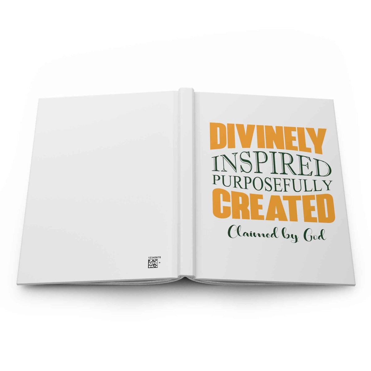 Divinely Inspired purposefully created Hardcover Journal Matte