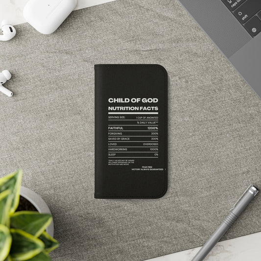 Child Of God Nutrition Facts Phone Flip Cases Printify