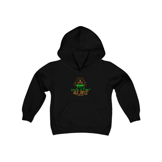 Born For Such A Time As This Youth Heavy Blend Christian Hooded Sweatshirt Printify